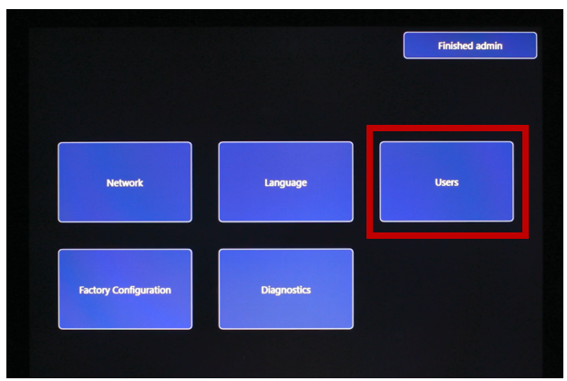 user selection