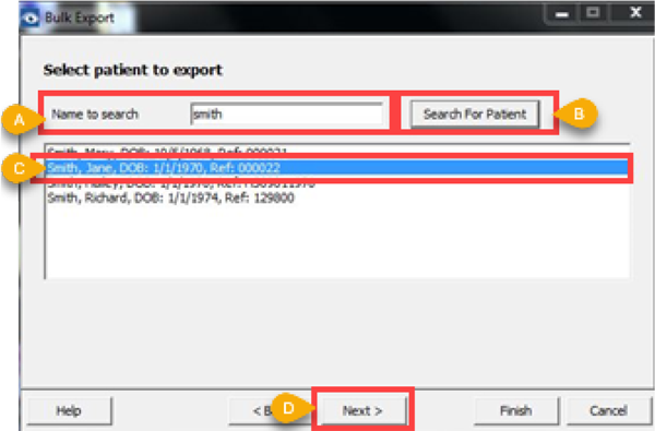 Step 5 Vantage Bulk Export to OptosAdvance